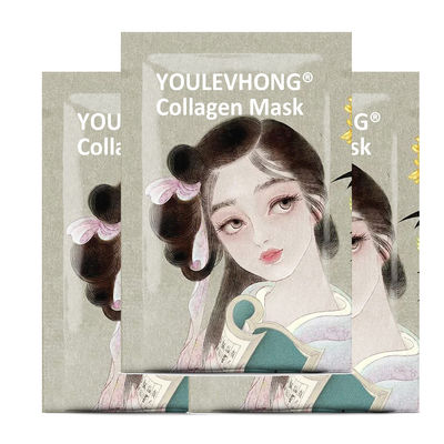 Collagen Sheet Mask Moisturizing Sheet Mask For Hydrated Skin Fragrance Free ISO GMP Certified